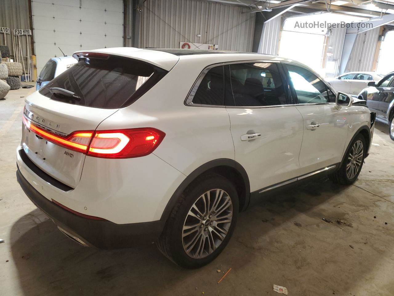 2016 Lincoln Mkx Reserve White vin: 2LMTJ8LR5GBL42779