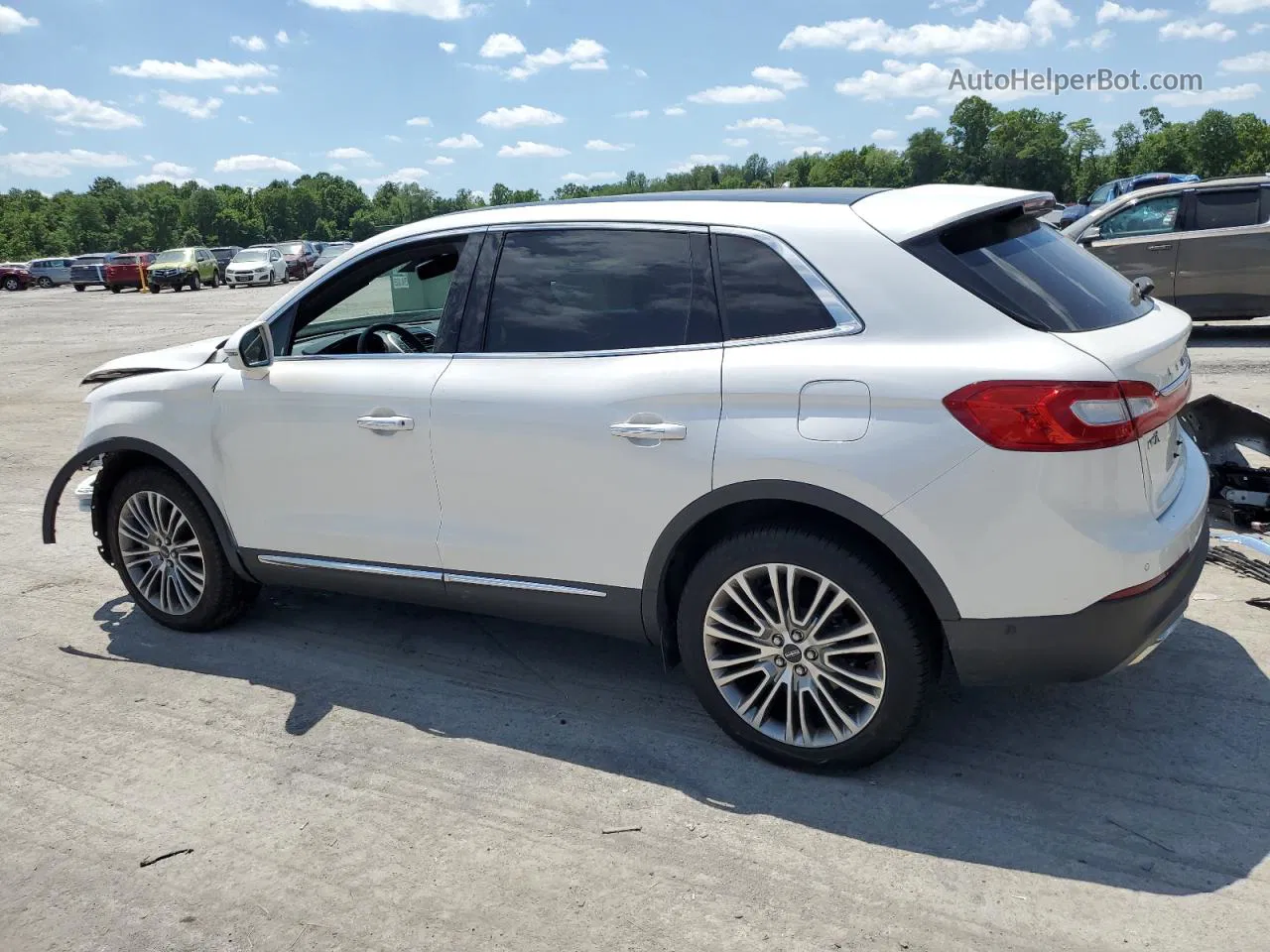 2016 Lincoln Mkx Reserve Белый vin: 2LMTJ8LR5GBL56603