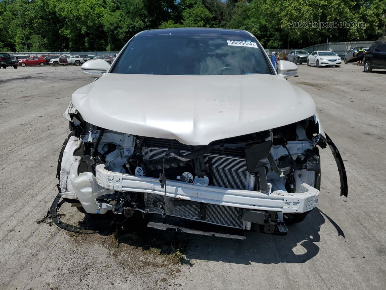 2016 Lincoln Mkx Reserve White vin: 2LMTJ8LR5GBL56603