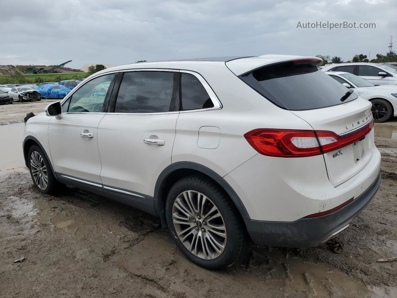 2016 Lincoln Mkx Reserve White vin: 2LMTJ8LR5GBL75605