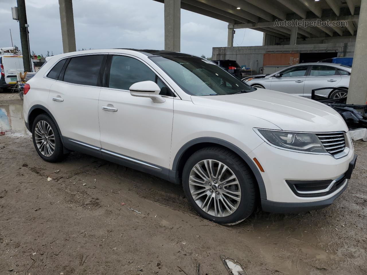 2016 Lincoln Mkx Reserve Белый vin: 2LMTJ8LR5GBL75605