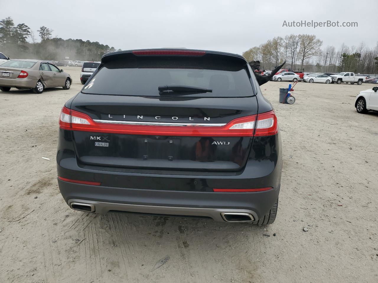 2016 Lincoln Mkx Reserve Черный vin: 2LMTJ8LR5GBL75667