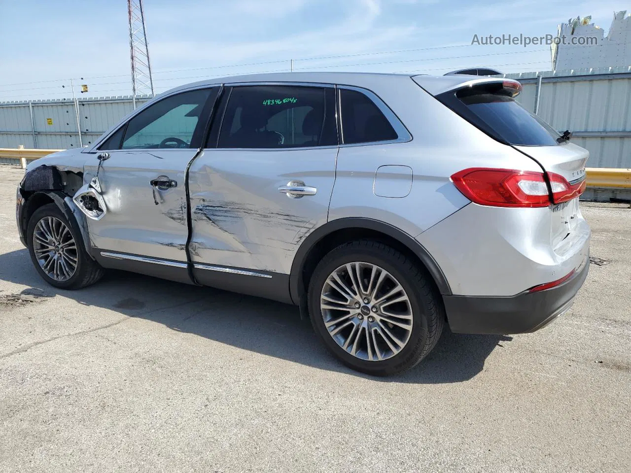 2016 Lincoln Mkx Reserve Silver vin: 2LMTJ8LR6GBL46808