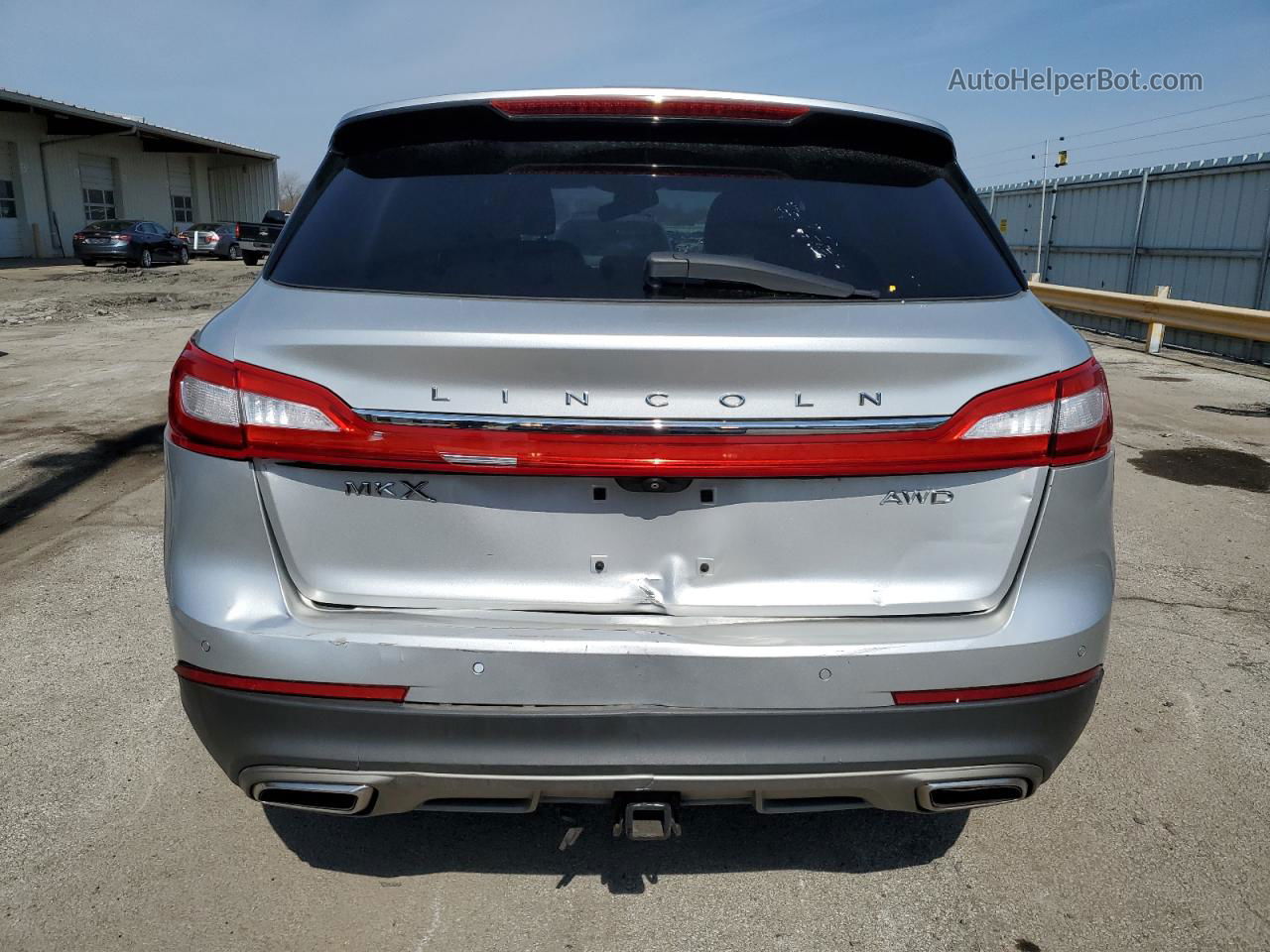 2016 Lincoln Mkx Reserve Silver vin: 2LMTJ8LR6GBL46808