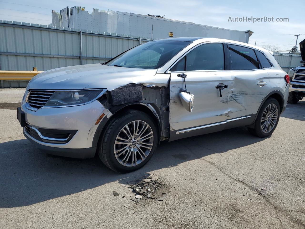 2016 Lincoln Mkx Reserve Silver vin: 2LMTJ8LR6GBL46808