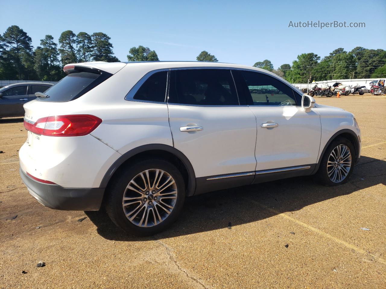 2016 Lincoln Mkx Reserve White vin: 2LMTJ8LR7GBL41715