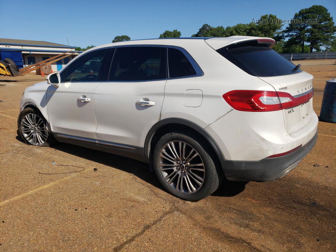 2016 Lincoln Mkx Reserve White vin: 2LMTJ8LR7GBL41715