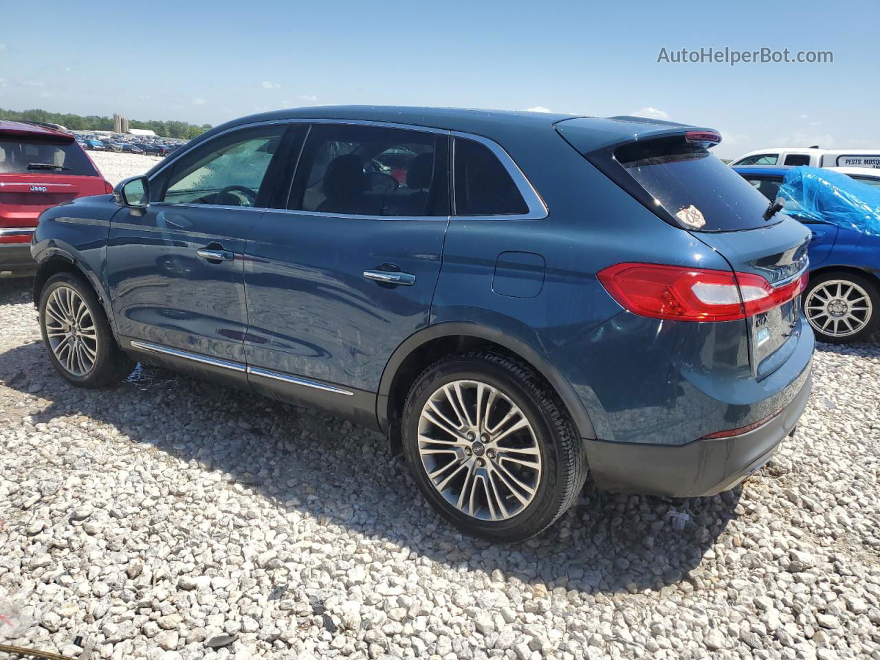 2016 Lincoln Mkx Reserve Blue vin: 2LMTJ8LR7GBL46834