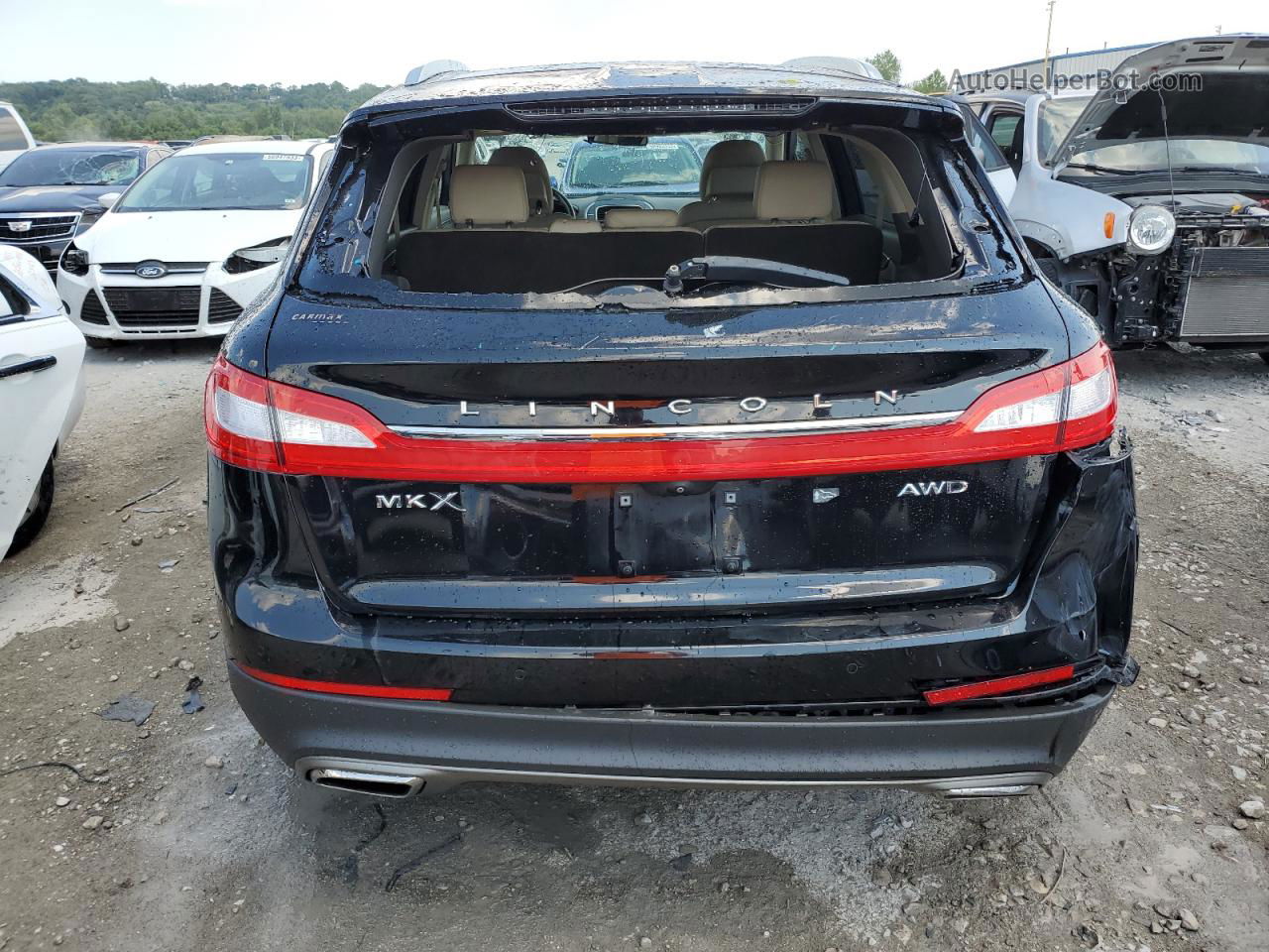 2016 Lincoln Mkx Reserve Черный vin: 2LMTJ8LR7GBL88131