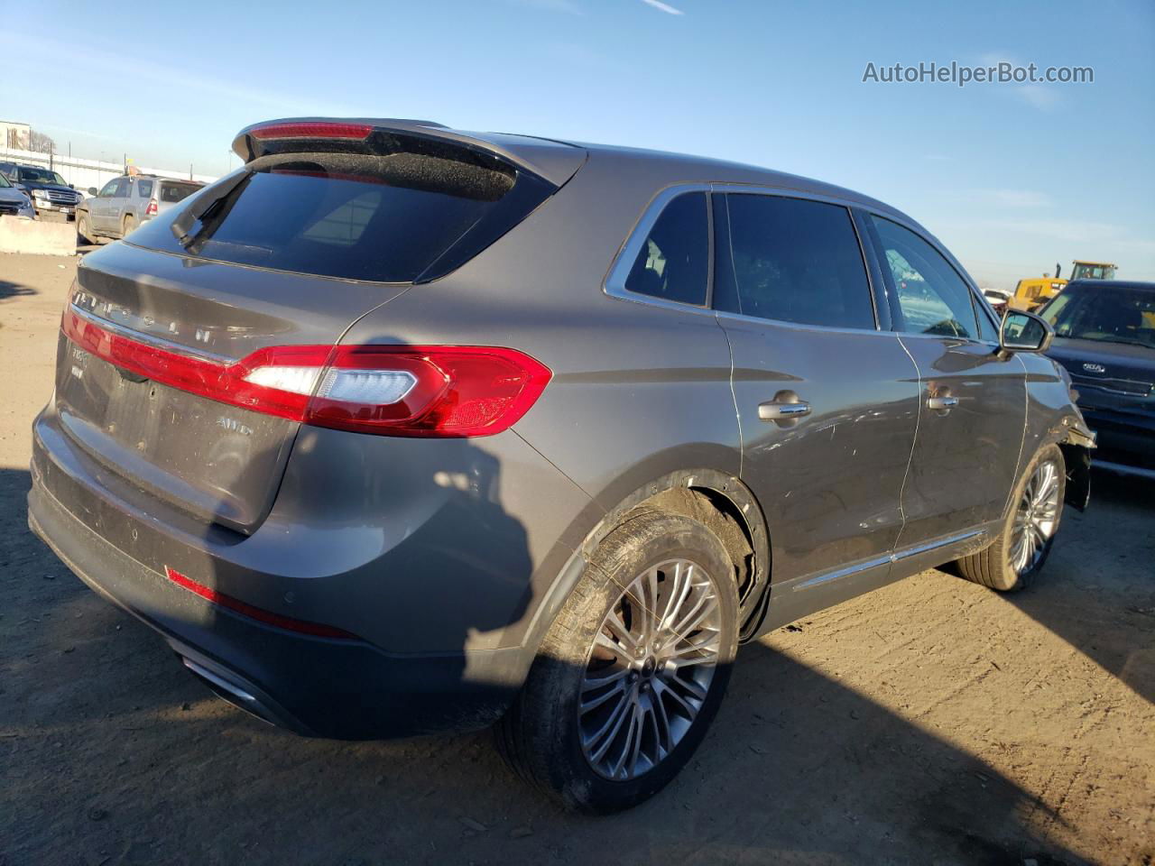 2016 Lincoln Mkx Reserve Gray vin: 2LMTJ8LR8GBL32831