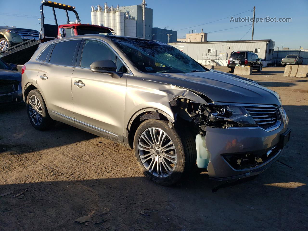 2016 Lincoln Mkx Reserve Gray vin: 2LMTJ8LR8GBL32831