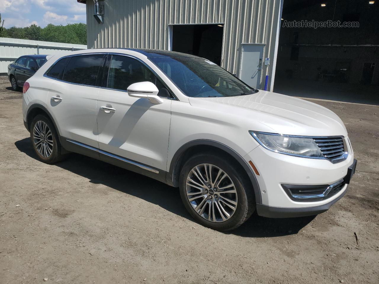 2016 Lincoln Mkx Reserve White vin: 2LMTJ8LR8GBL50472