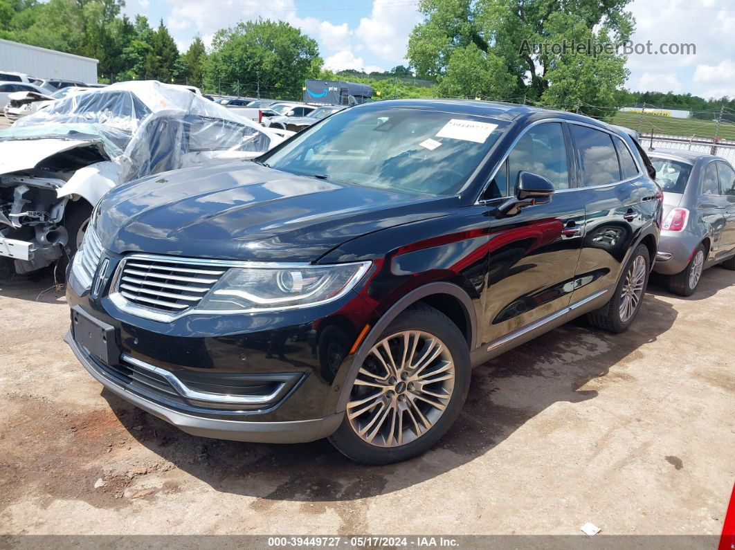 2016 Lincoln Mkx Reserve Black vin: 2LMTJ8LR8GBL56014