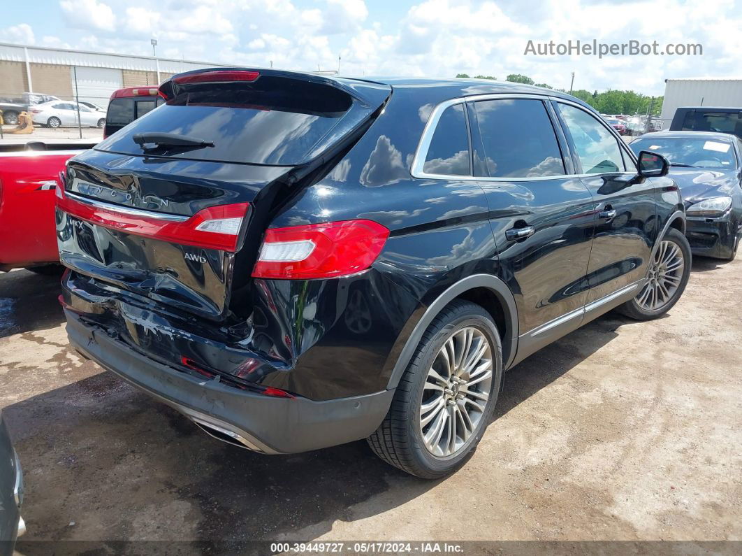 2016 Lincoln Mkx Reserve Black vin: 2LMTJ8LR8GBL56014