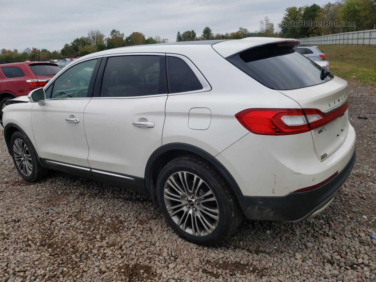 2016 Lincoln Mkx Reserve White vin: 2LMTJ8LR8GBL56160