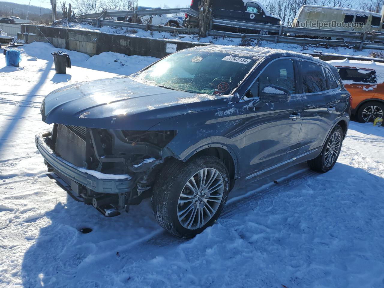 2016 Lincoln Mkx Reserve Blue vin: 2LMTJ8LR9GBL30327