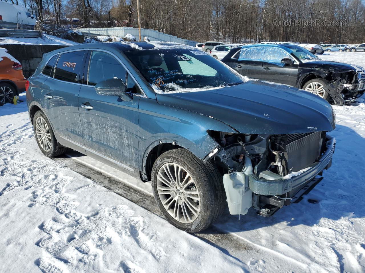 2016 Lincoln Mkx Reserve Синий vin: 2LMTJ8LR9GBL30327