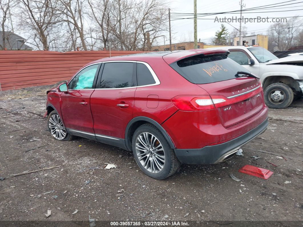 2016 Lincoln Mkx Reserve Красный vin: 2LMTJ8LR9GBL67264