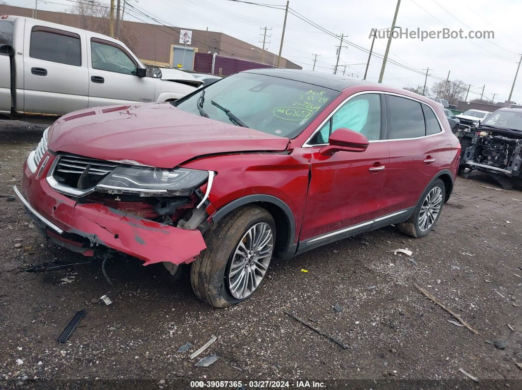 2016 Lincoln Mkx Reserve Красный vin: 2LMTJ8LR9GBL67264