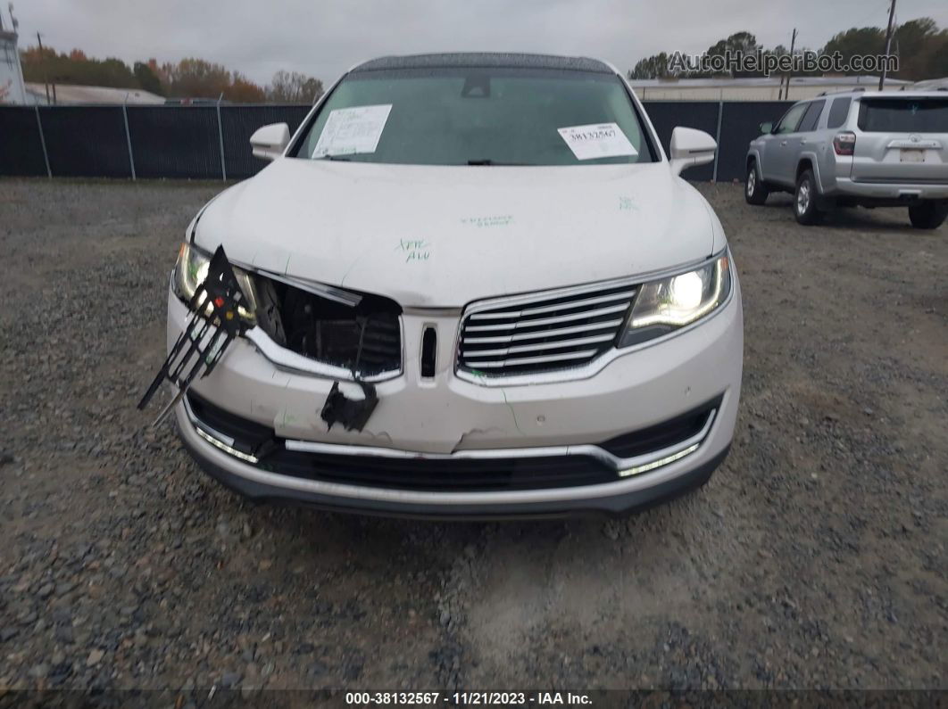 2016 Lincoln Mkx Reserve White vin: 2LMTJ8LR9GBL76319