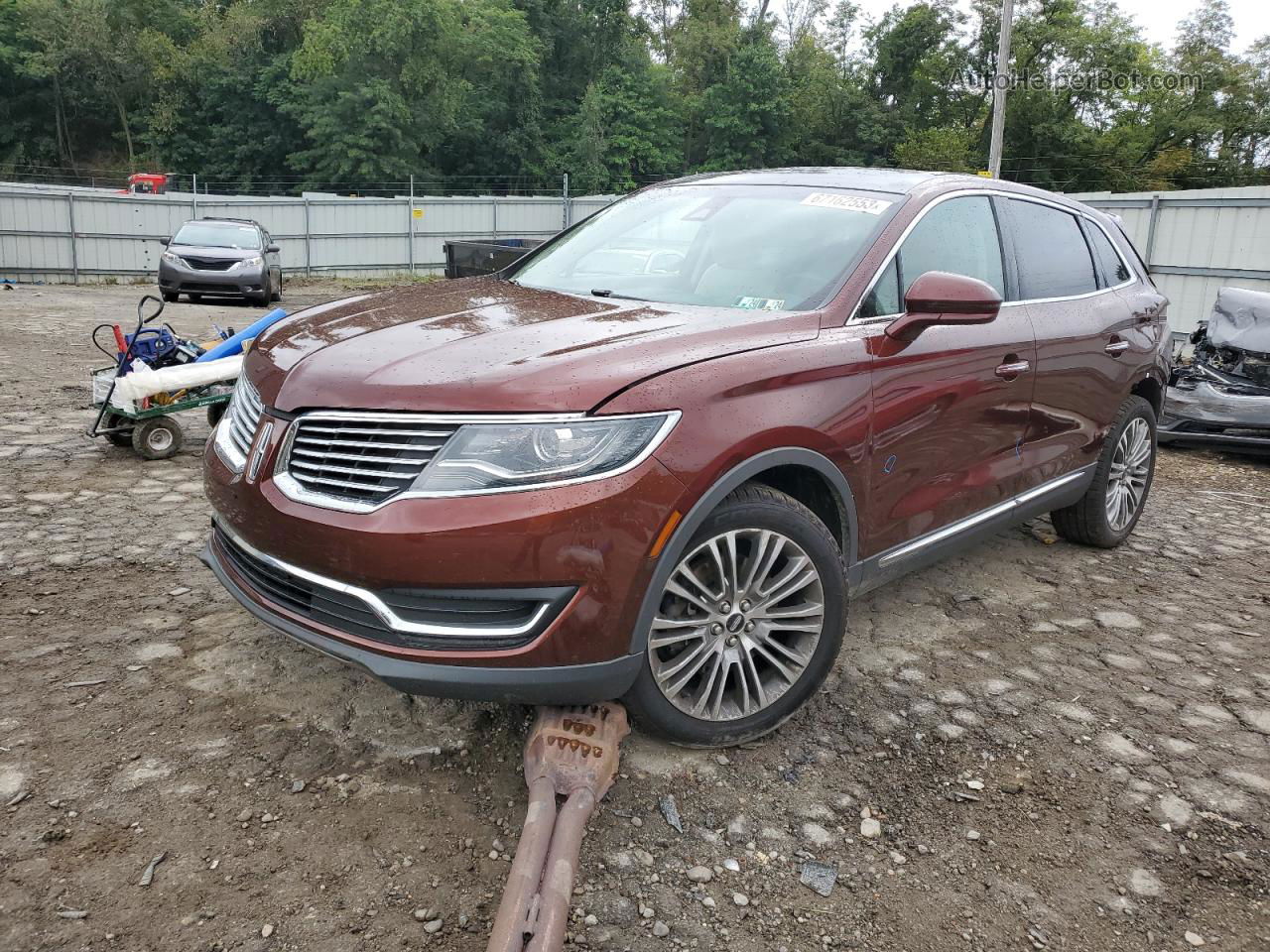 2016 Lincoln Mkx Reserve Brown vin: 2LMTJ8LR9GBL78801