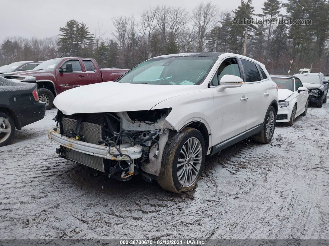 2016 Lincoln Mkx Reserve White vin: 2LMTJ8LRXGBL67693