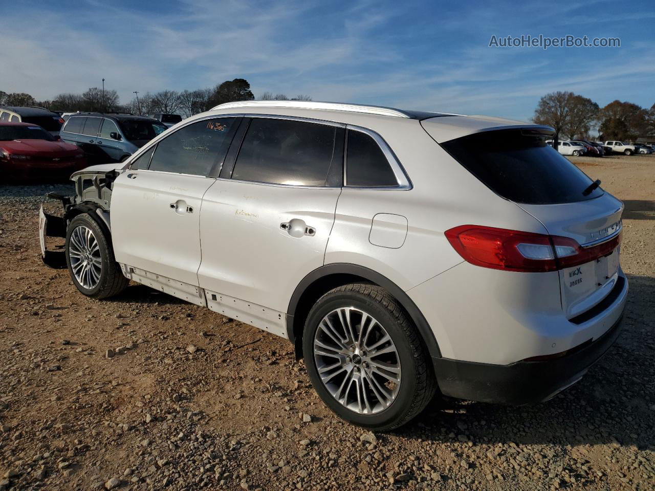 2016 Lincoln Mkx Reserve White vin: 2LMTJ8LRXGBL80363