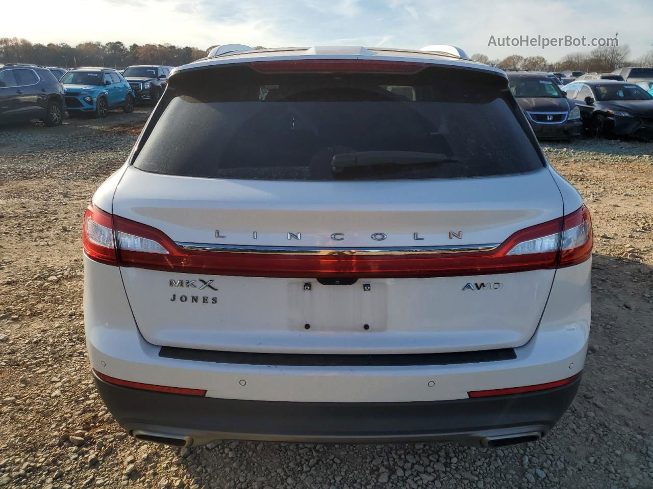 2016 Lincoln Mkx Reserve White vin: 2LMTJ8LRXGBL80363