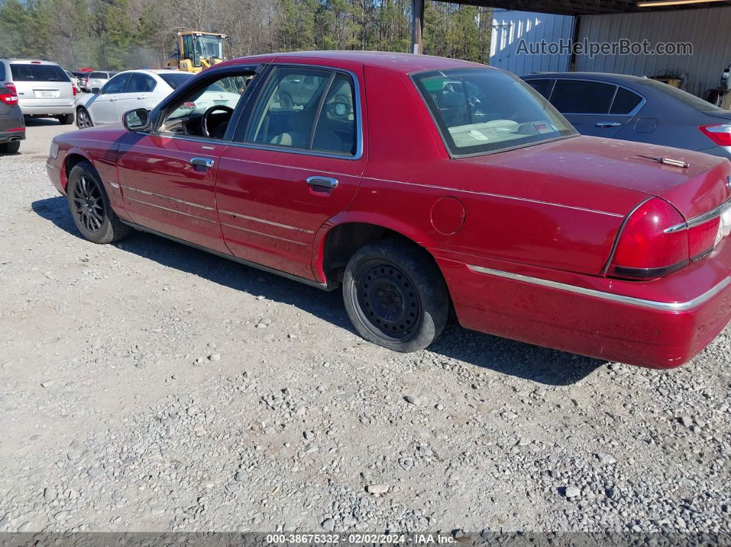 2000 Mercury Grand Marquis Gs Burgundy vin: 2MEFM74W0YX741332