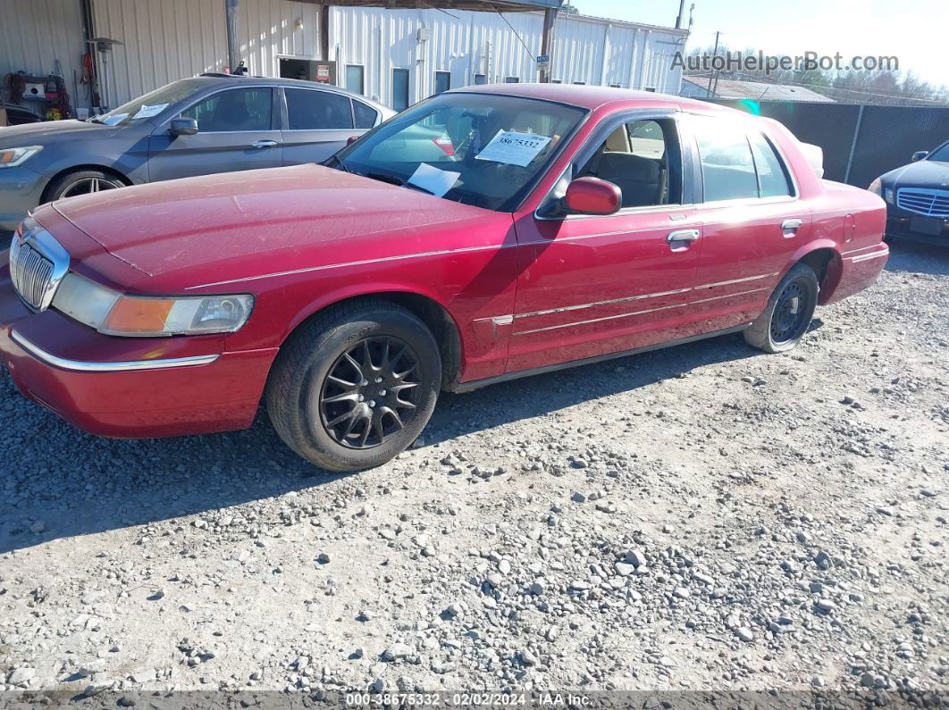 2000 Mercury Grand Marquis Gs Burgundy vin: 2MEFM74W0YX741332