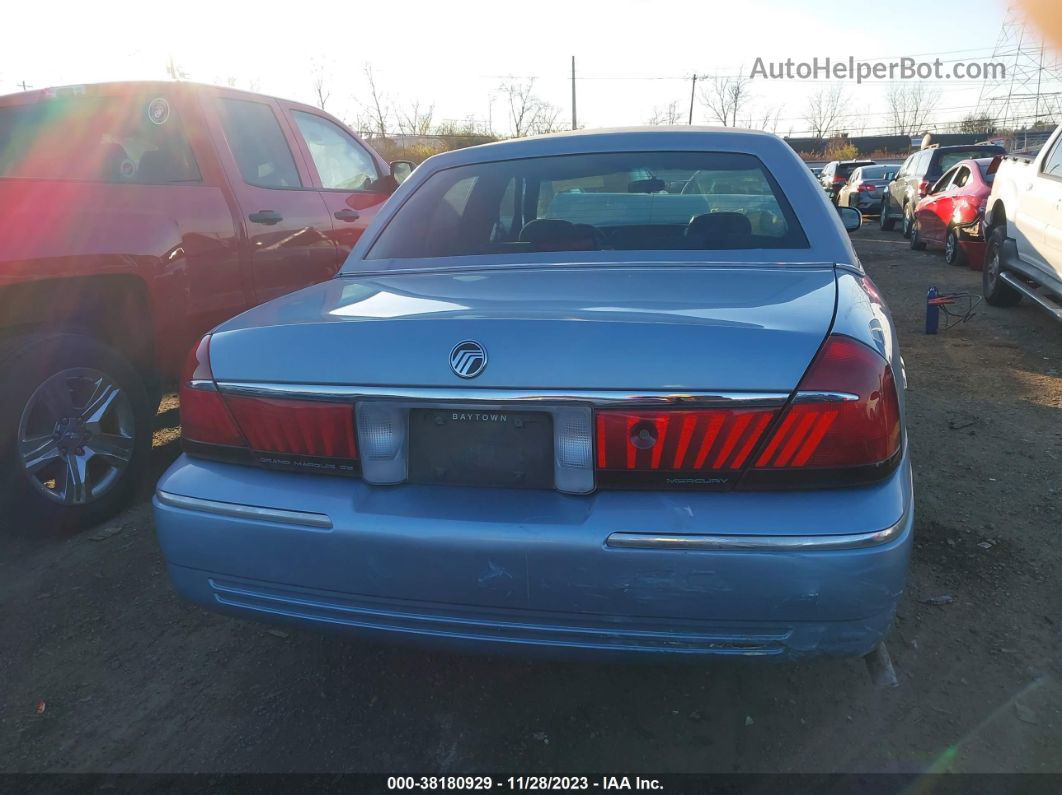 2000 Mercury Grand Marquis Gs Blue vin: 2MEFM74W1YX675499