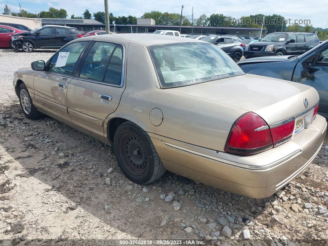 2000 Mercury Grand Marquis Gs Gold vin: 2MEFM74W2YX626165