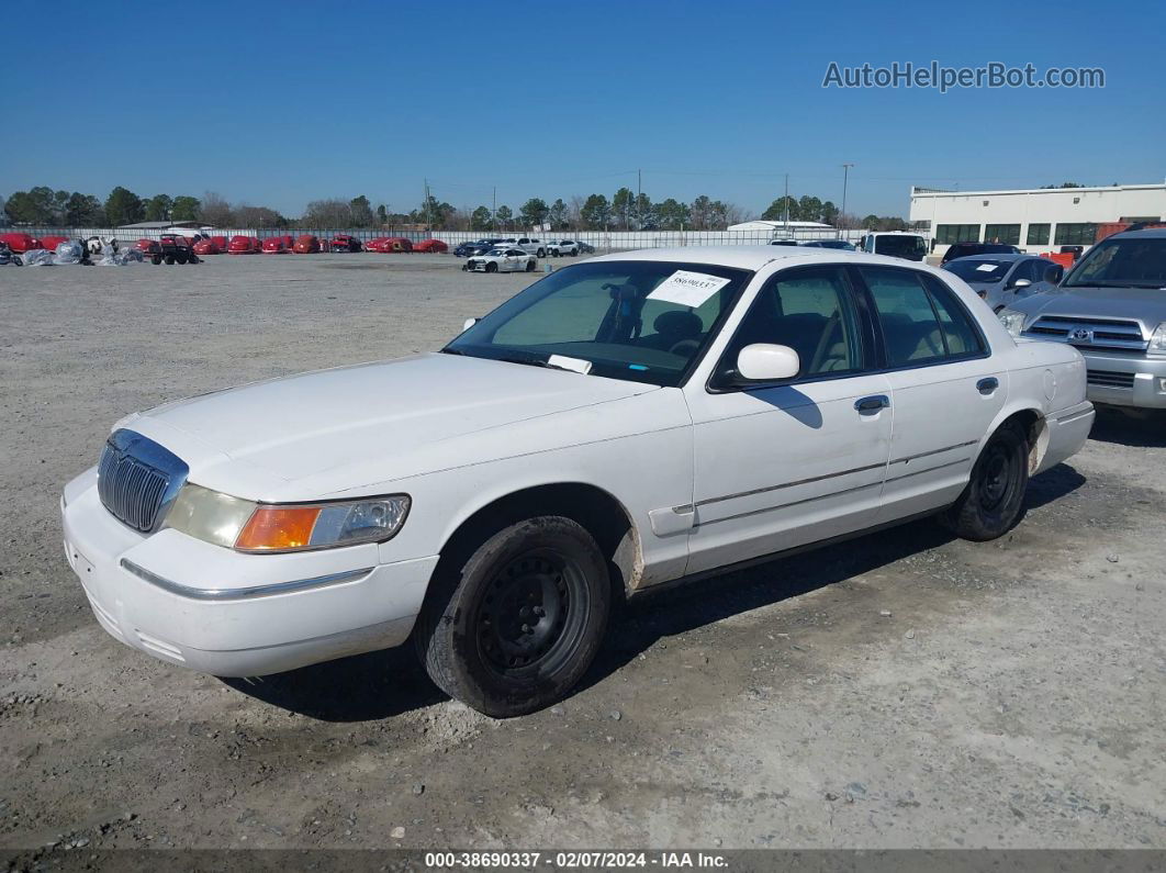 2000 Mercury Grand Marquis Gs White vin: 2MEFM74W4YX600277