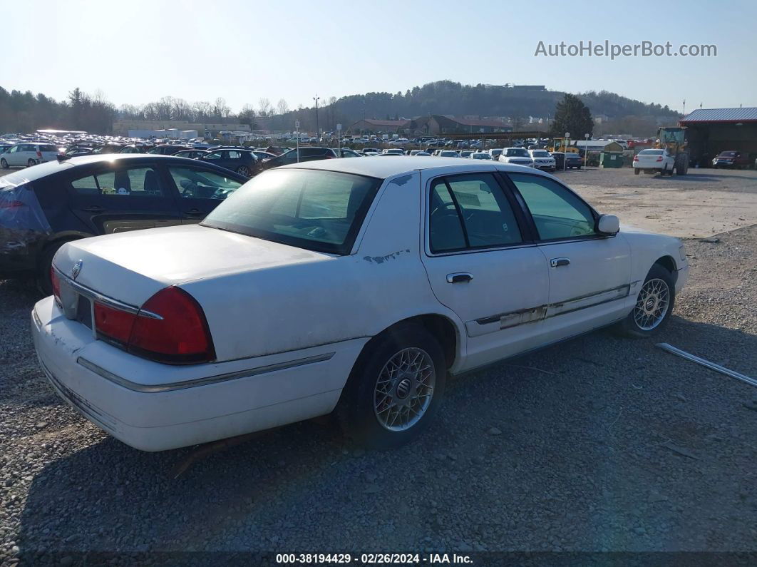 2000 Mercury Grand Marquis Gs White vin: 2MEFM74W4YX690904