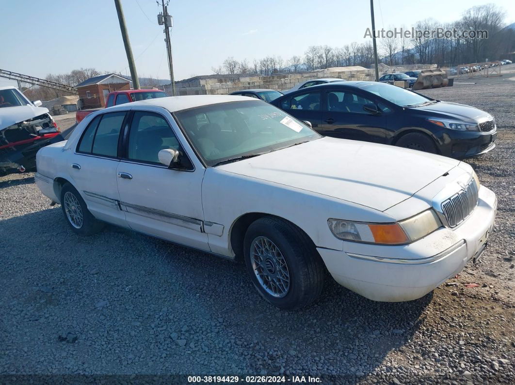 2000 Mercury Grand Marquis Gs White vin: 2MEFM74W4YX690904