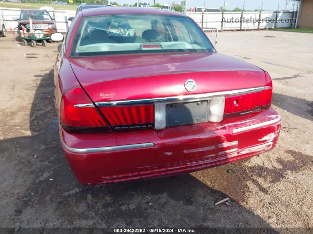 2000 Mercury Grand Marquis Gs Red vin: 2MEFM74W7YX715553