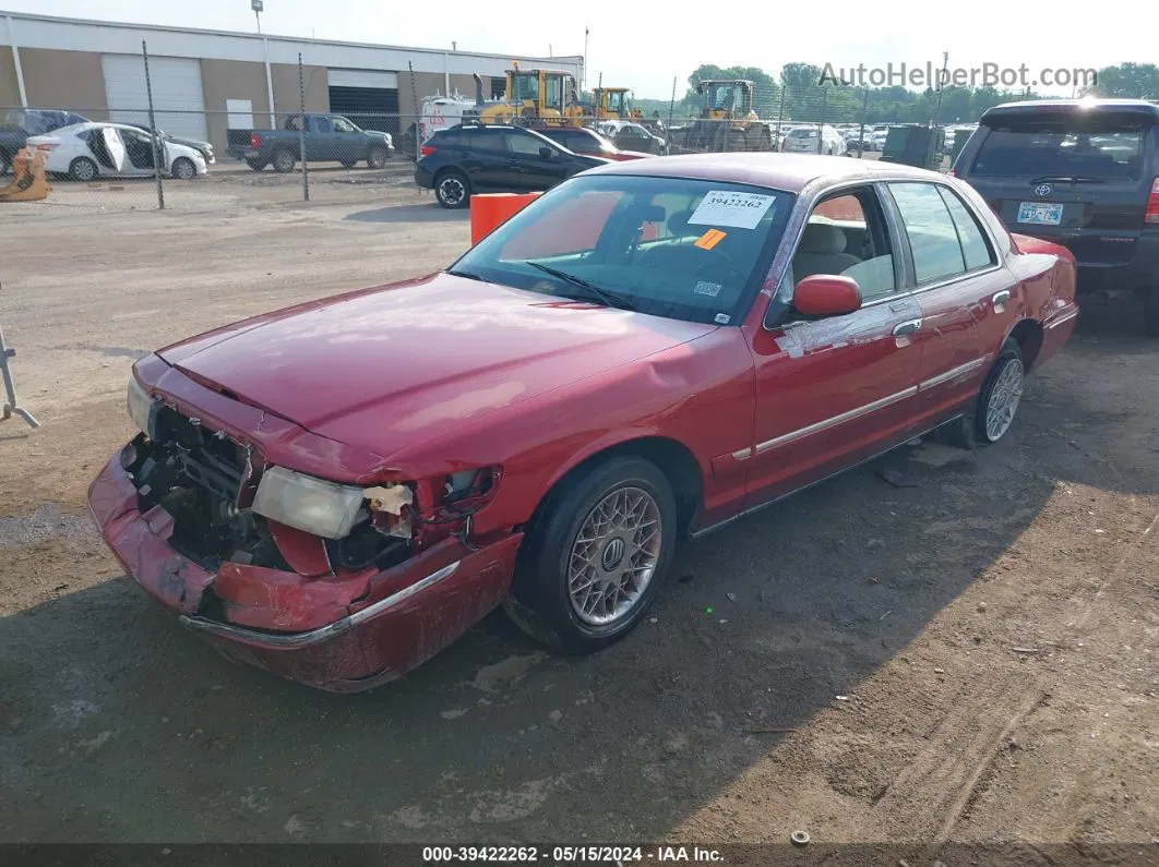 2000 Mercury Grand Marquis Gs Red vin: 2MEFM74W7YX715553