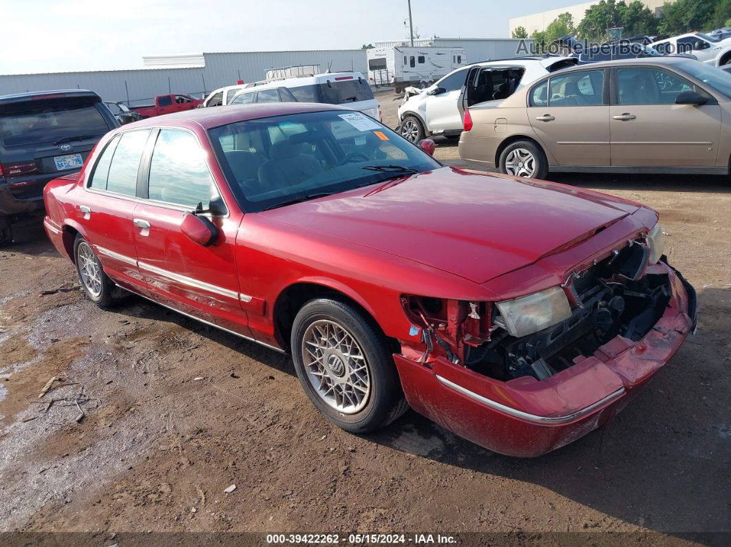 2000 Mercury Grand Marquis Gs Red vin: 2MEFM74W7YX715553