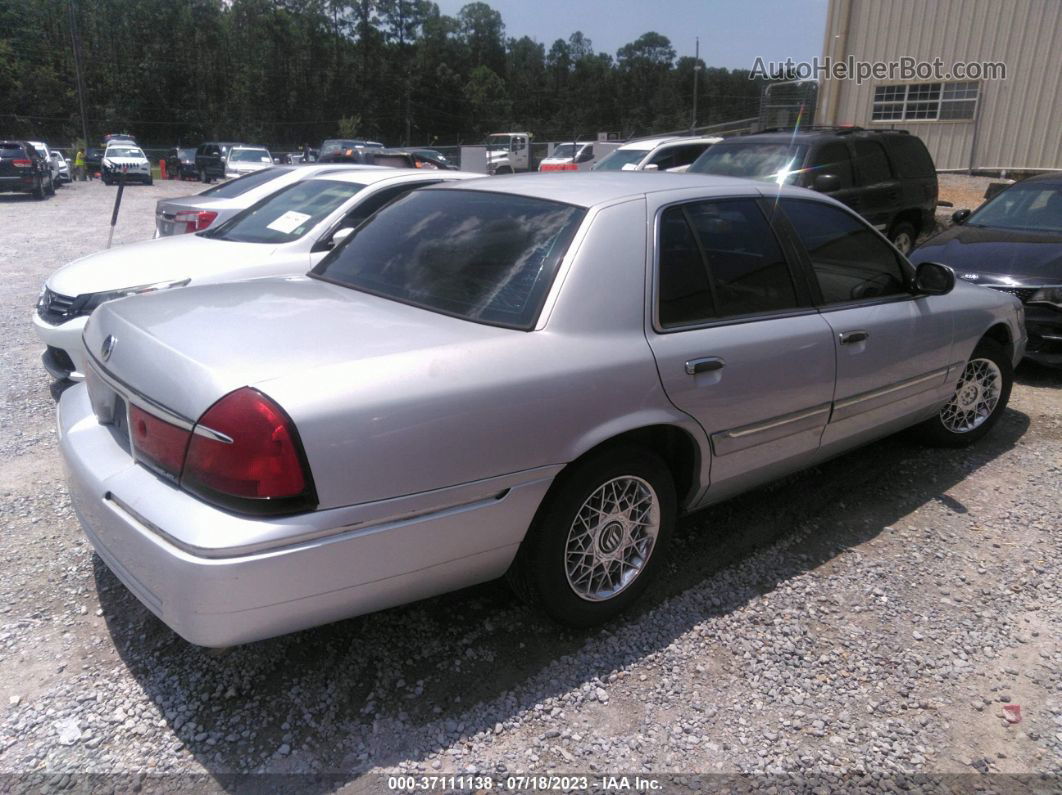 2000 Mercury Grand Marquis Gs Silver vin: 2MEFM74W7YX722275