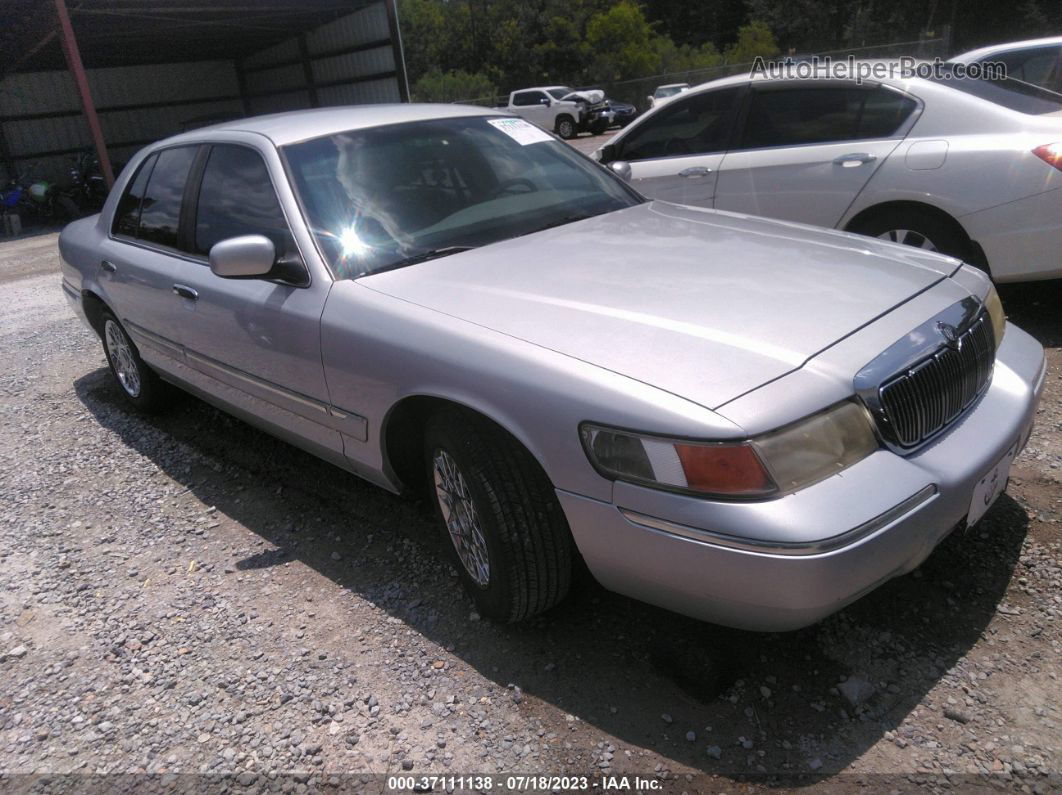 2000 Mercury Grand Marquis Gs Silver vin: 2MEFM74W7YX722275