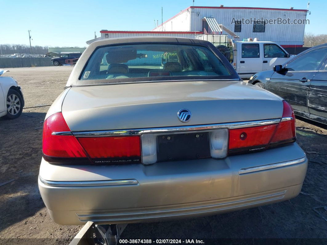 2000 Mercury Grand Marquis Gs Gold vin: 2MEFM74W9YX602414