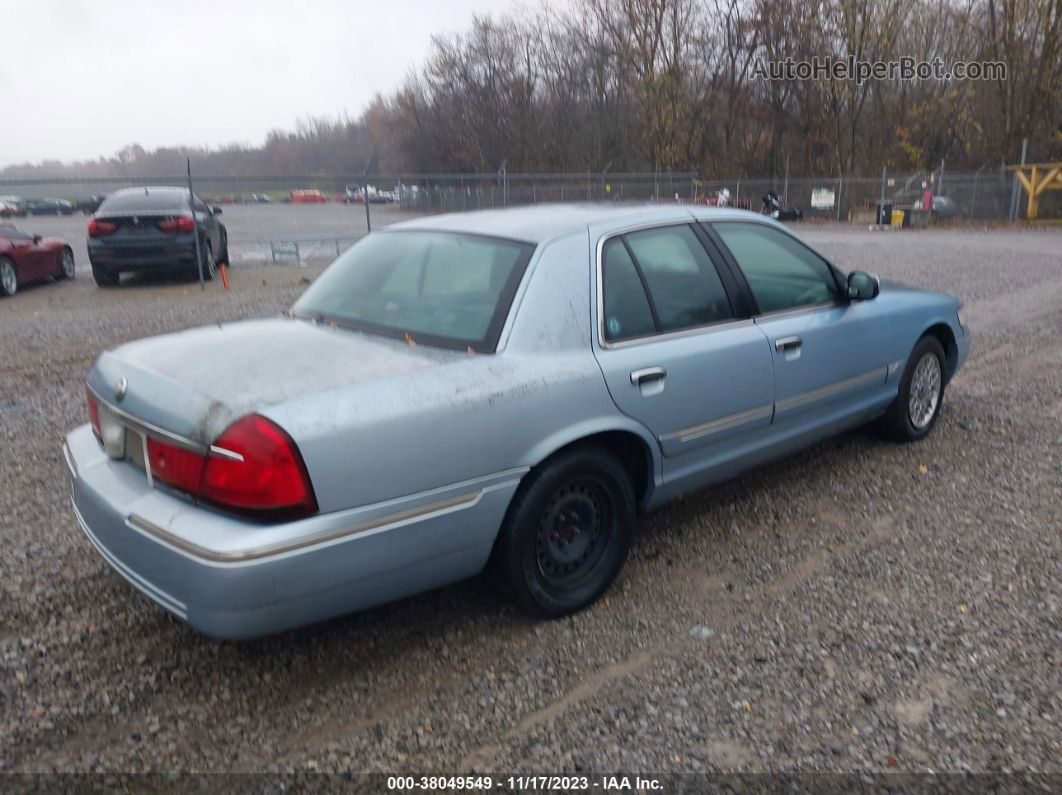 2000 Mercury Grand Marquis Gs Light Blue vin: 2MEFM74W9YX669885