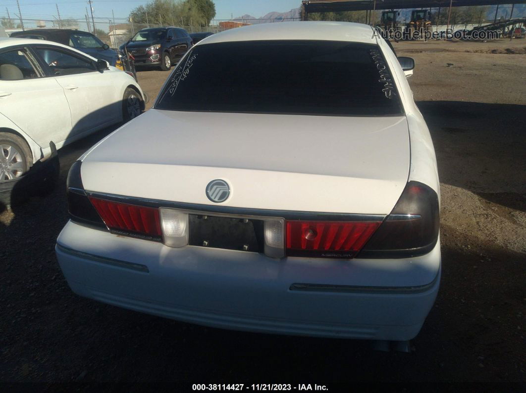 2000 Mercury Grand Marquis Gs White vin: 2MEFM74WXYX677400