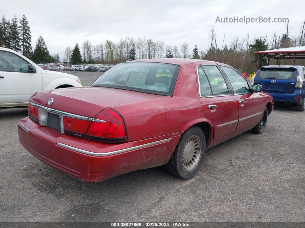 2000 Mercury Grand Marquis Ls Red vin: 2MEFM75W3YX741291