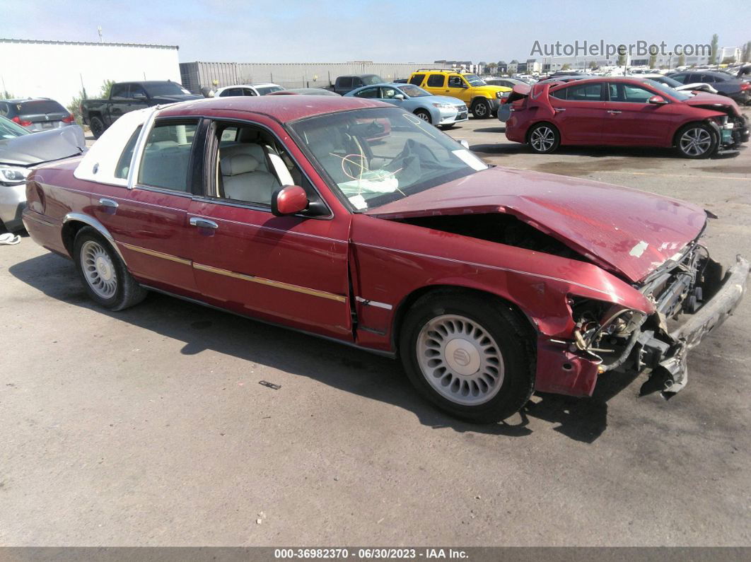 2000 Mercury Grand Marquis Ls Maroon vin: 2MEFM75WXYX675483