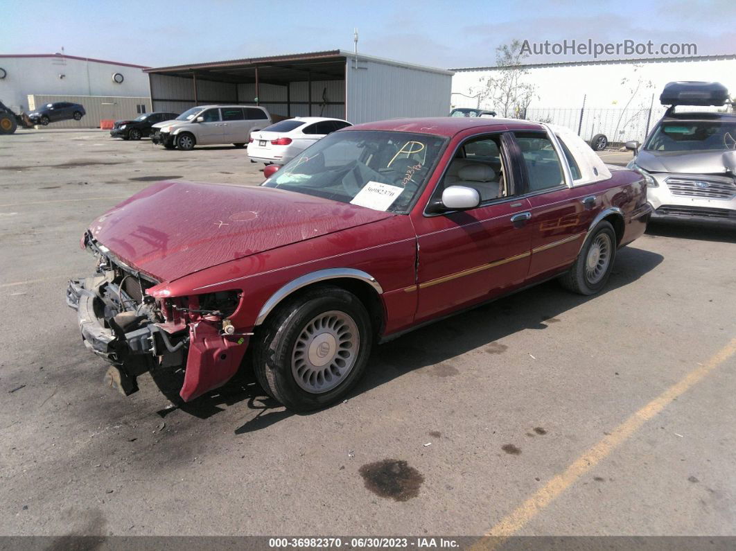 2000 Mercury Grand Marquis Ls Maroon vin: 2MEFM75WXYX675483