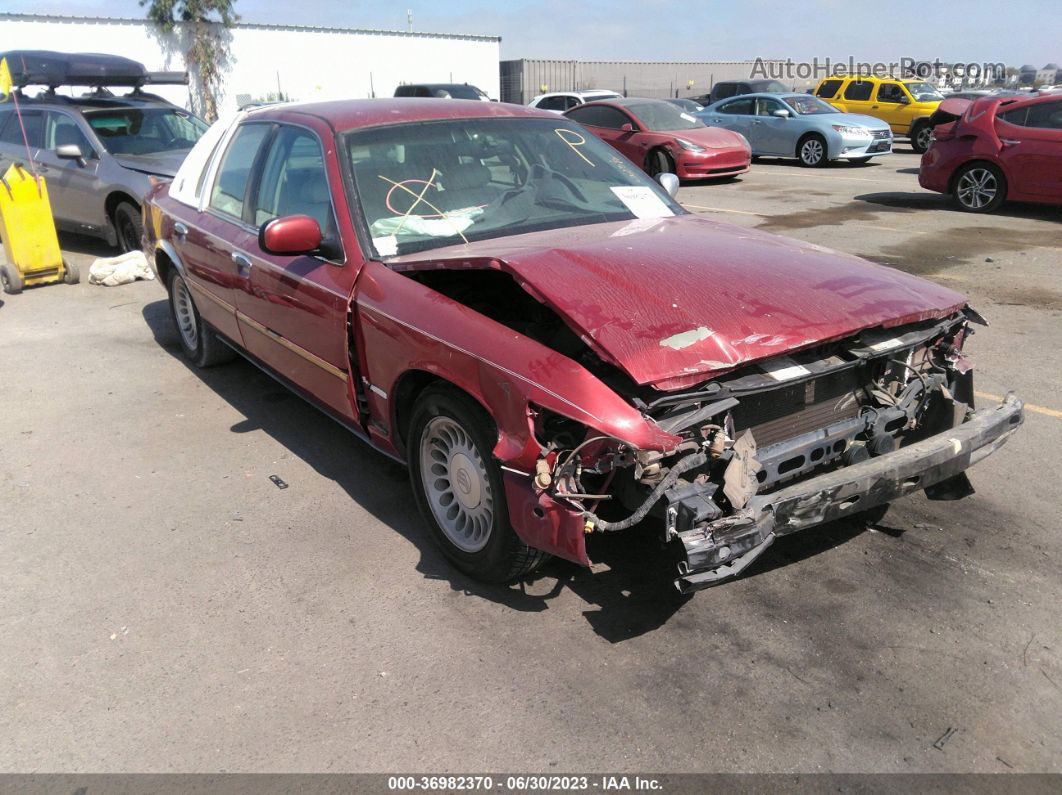 2000 Mercury Grand Marquis Ls Maroon vin: 2MEFM75WXYX675483