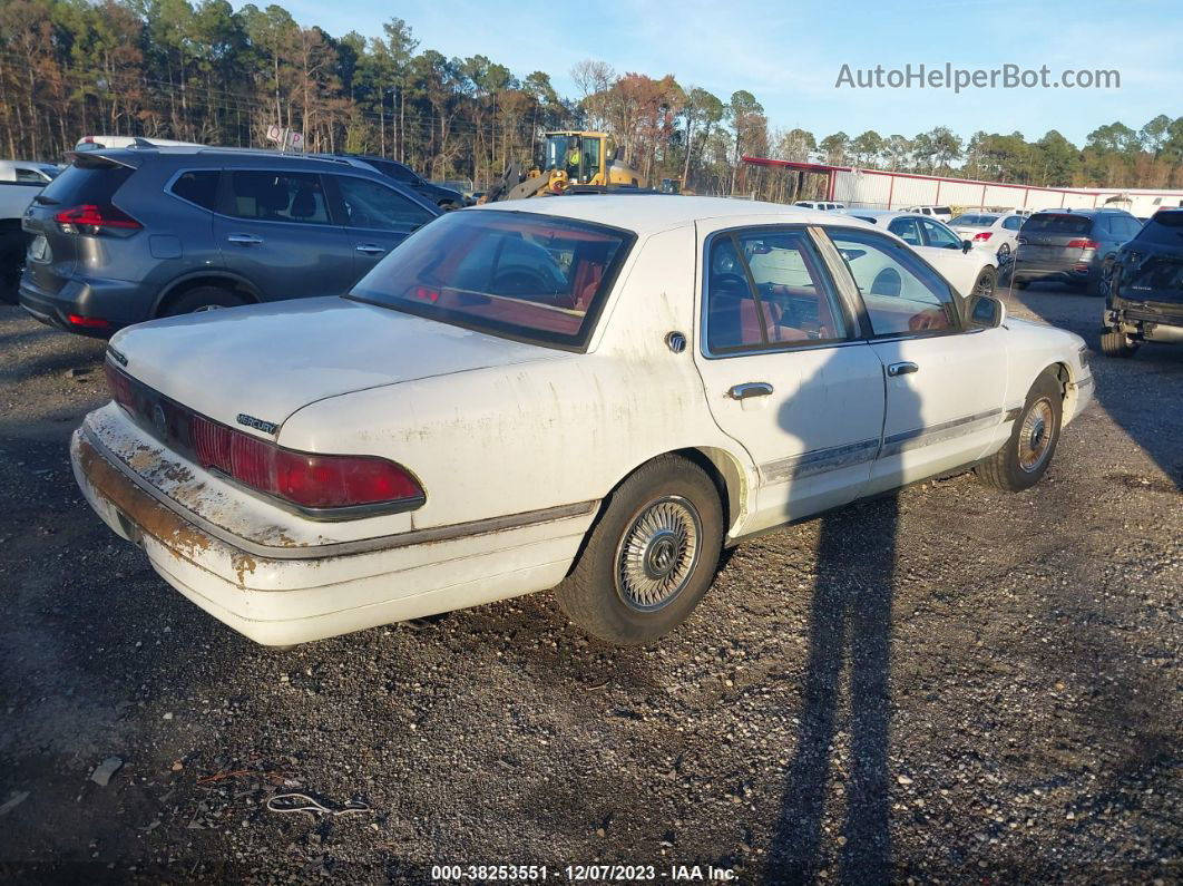 1993 Mercury Grand Marquis Gs White vin: 2MELM74W1PX659806