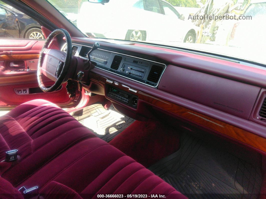 1993 Mercury Grand Marquis Ls Бордовый vin: 2MELM75W7PX684403