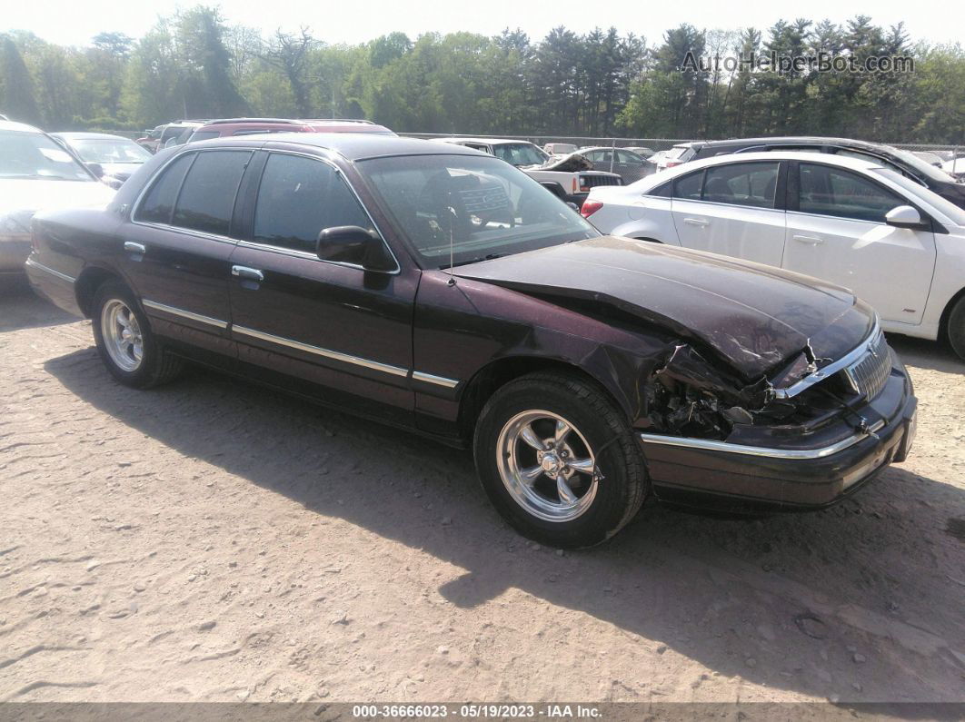 1993 Mercury Grand Marquis Ls Burgundy vin: 2MELM75W7PX684403